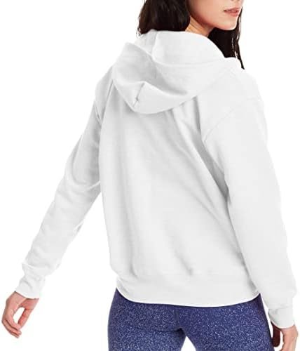 Hanes Women's Hoodie, Ecosmart Fleece Full-zip Hoodie, Zip-u...