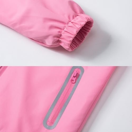 Boys Rain Jacket with Detachable Hood Lightweight Raincoats ...