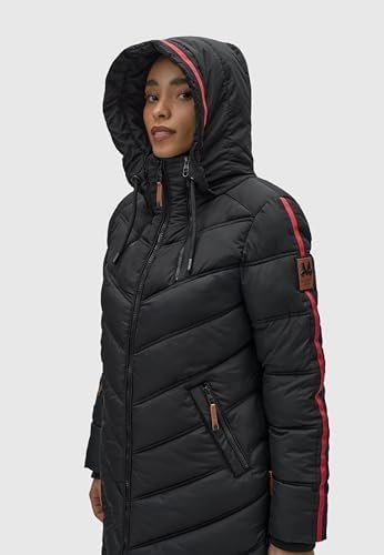 Women's Winter Coat | Quilted, Long Jacket with Cozy Hood | ...