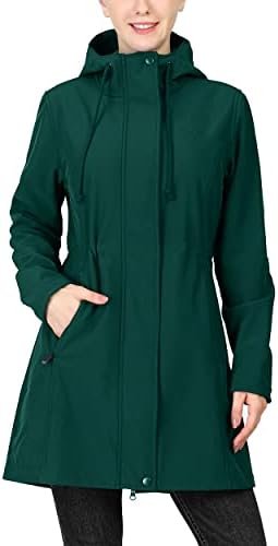 33,000ft Women's Softshell Long Jacket with Hood Fleece Line... 33,000ft Women's Softshell Long Jacket with Hood Fleece Line...