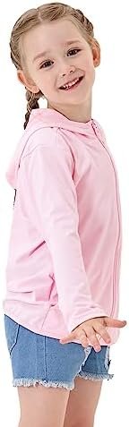Kids Active Zipper Sun Protection Jacket Boys Girls Hooded C...