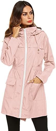 Lomon Women Waterproof Lightweight Rain Jacket Active Outdoo...