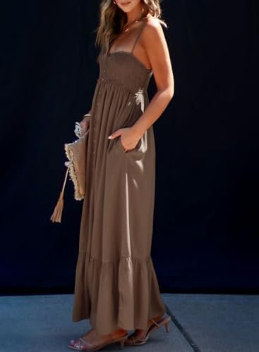 Dokotoo Womens Summer Dresses 2025 Sleeveless Spaghetti Stra...