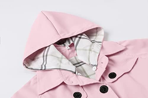 Betusline Girl's Single Breasted Trench Coat Dress Coat Oute...