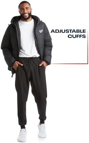 Reebok Men's Puffer Jacket - Heavyweight Quilted Puffer Coat...