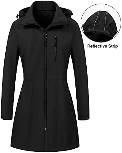 CREATMO US Women's Lightweight Waterproof Long Softshell Tac...