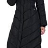 Steve Madden Women's Long Chevron Maxi Puffer Coat