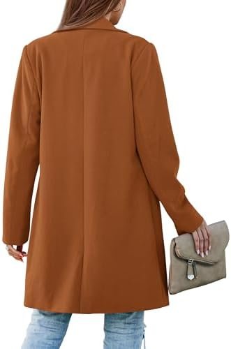 PRETTYGARDEN Women's 2025 Spring Fall Long Blazer Jackets Lo...