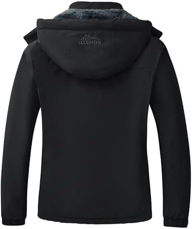 ELLSWOS Womens Winter Coats Waterproof Ski Jacket Warm Snow ...