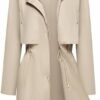 Bloggerlove Rain Jacket for Women Waterproof with Hood Trech...