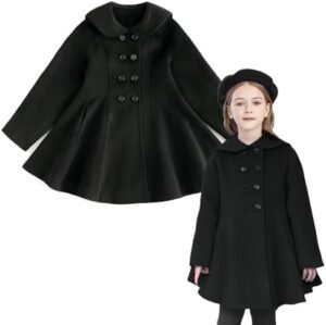 Simplee kids Girls Dress Coat Lapel Button Winter Jackets Co... Simplee kids Girls Dress Coat Lapel Button Winter Jackets Co...