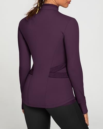 QUEENIEKE Women's Slim Fit Workout Jackets - Zip Up Athletic...