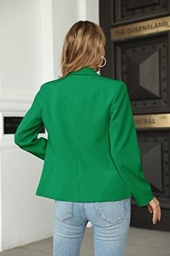 Womens Casual Blazers Long Sleeve Lapel Button Slim Work Off...