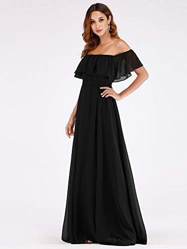 Ever-Pretty Women's Elegant Off The Shoulder Side Split High...