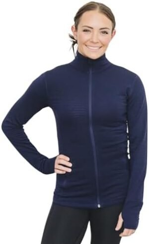 Woolino Merino Wool Fleece Jacket for Women - Year Round Woolino Merino Wool Fleece Jacket for Women - Year Round Fle...