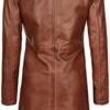 fjackets Lambskin Leather 3/4 Coat - A Fusion of Timeless St...