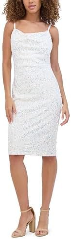 Siena Women's Sequince Cowl Neck Midi Dress Siena Women's Sequince Cowl Neck Midi Dress