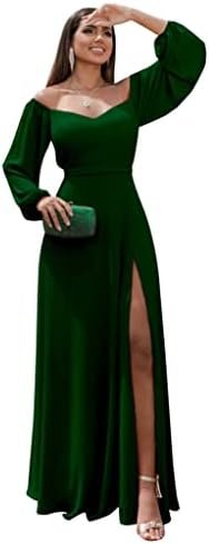Long Sleeve Bridesmaid Dresses for Women 2025 A Line Off The...
