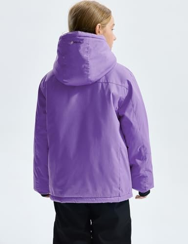 GEMYSE Girl's Waterproof Ski Snow Jacket Fleece Windproof Wi...