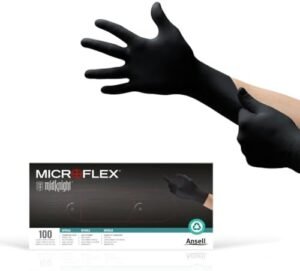 MICROFLEX MidKnight MK-296 Disposable Nitrile Gloves for Mec...
