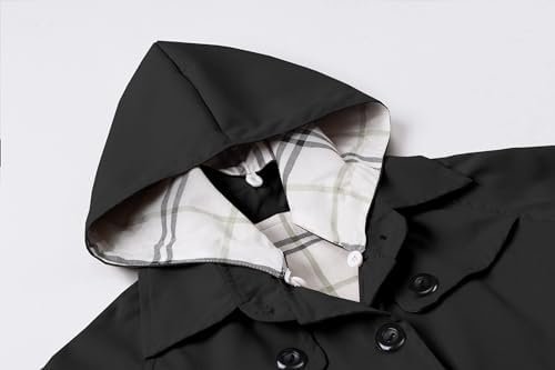 Betusline Girl's Single Breasted Trench Coat Dress Coat Oute...