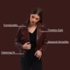 Women's Lamb Leather Jacket Classic Biker Style, Perfecto De...
