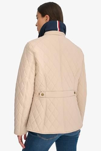 Tommy Hilfiger Womens Quilt Casual Barn Jacket