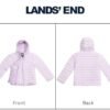 Lands' End Kids Full Zip Lightweight Thermoplume Hooded Jack...