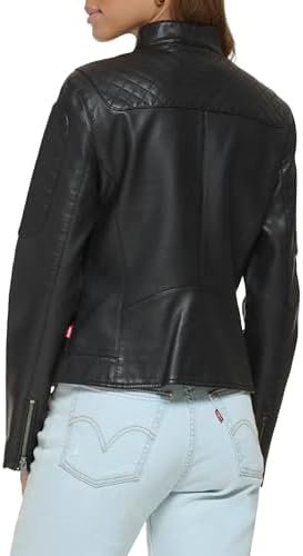 Levi's Women's Faux Leather Motocross Racer Jacket (Standard...