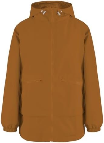 PESION Womens Waterproof Raincoat Lightweight Rain Jacket Tr...