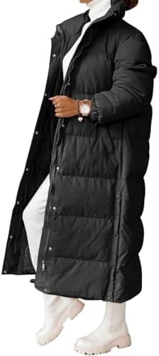 Zwurew Women's Quilted Lightweight Long Puffer Coat Jacket T...