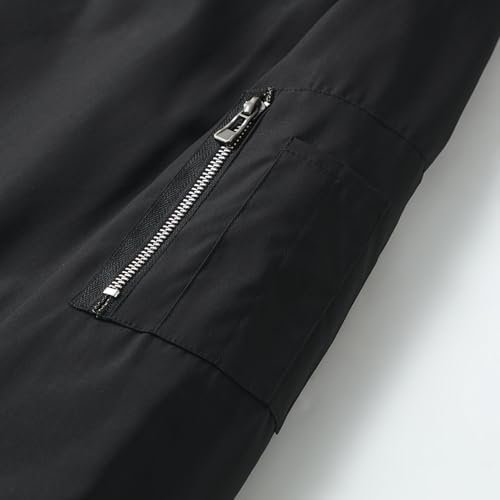 Mens Lightweight Bomber Jacket Casual Windbreaker Zip Up Coa...