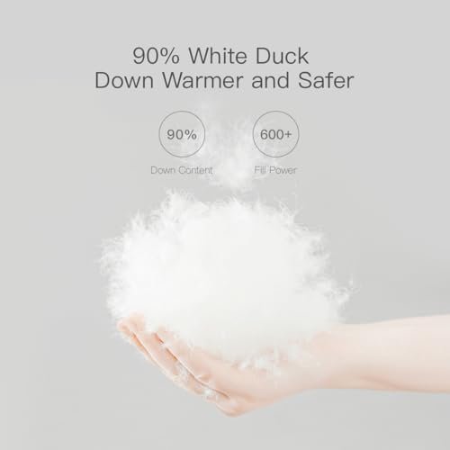 marc & janie Girls Long Sleeve Mid-Length Hooded Down Jacket...