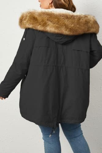 Geschallino Women's Parka Coat 3 in 1 Plus Size Winter Warm ...