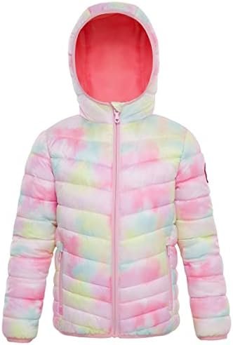 Rokka&Rolla Girls' Reversible Lightweight Puffer Jacket Hood...