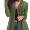Totatuit Womens Summer Lightweight Sheer Kimono Cardigan Lon...