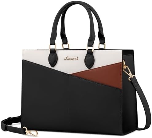 LOVEVOOK Purses for Women,Satchel Handbags Tote Bag, Black P...