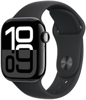 Apple Watch Series 10 [GPS 42mm case] Smartwatch with Jet Bl...