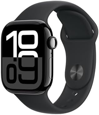 Apple Watch Series 10 [GPS 42mm case] Smartwatch with Jet Bl...