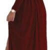 Women Long Sleeve Slit Maxi Long Dresses Deep V Neck Cold Sh...