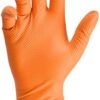 TitanFlex Thor Grip Heavy Duty Industrial Orange Nitrile Glo...
