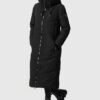 Marikoo Ladies’ Long Winter Coat with Hood & Detachable Faux...
