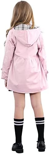 Betusline Girl's Single Breasted Trench Coat Dress Coat Oute...