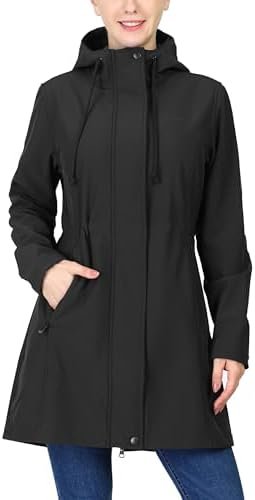 33,000ft Women's Softshell Long Jacket with Hood Fleece Line... 33,000ft Women's Softshell Long Jacket with Hood Fleece Line...