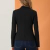 Allegra K Women's Work Office Blazer Stretch Lapel Collar Lo...