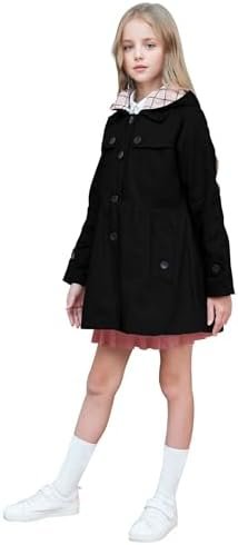 BINPAW Girl's Hooded Trench Coat