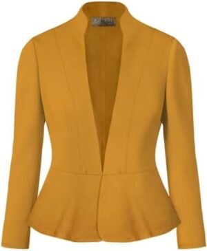 Hybrid & Company Women's Casual Work Office Elegant Open Fro... Hybrid & Company Women's Casual Work Office Elegant Open Fro...