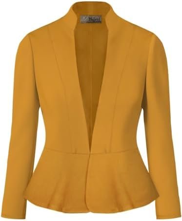 Hybrid & Company Women's Casual Work Office Elegant Open Fro...