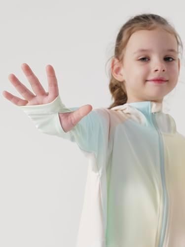 MARC&JANIE Kids Active Zip up Hoodie Girls Lightweight Summe...