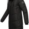 Marikoo Ladies’ Long Winter Coat with Hood & Detachable Faux...